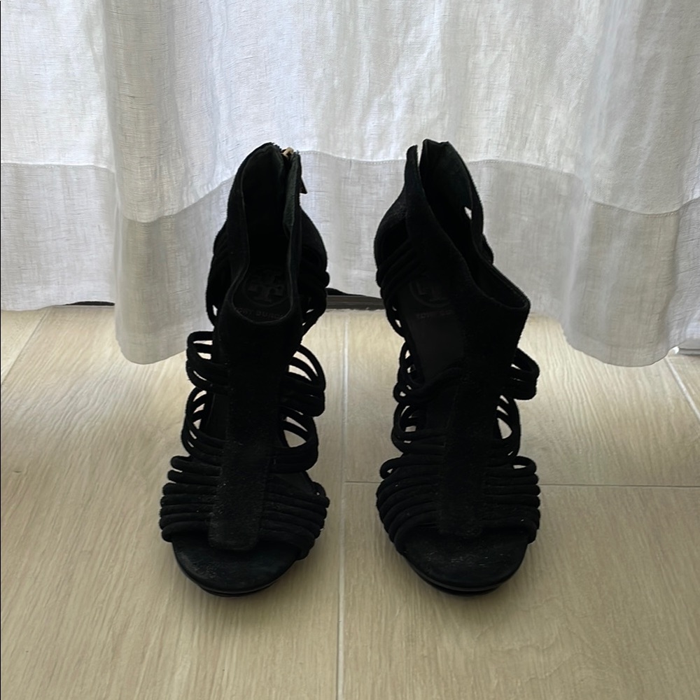 Tory Burch Elegant Black Women's Heels 9 1/2